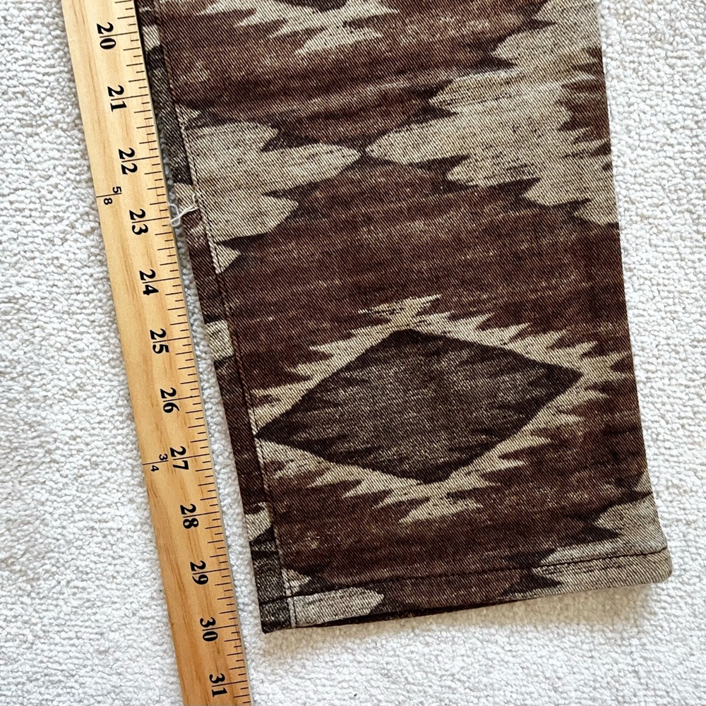 LAUREN RALPH LAUREN NWT SOUTHWEST BOHO PANTS SIZE 14 Modern Skinny Yellowstone - Picture 8 of 9